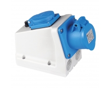 3x16A / IP 44 - Kombinovaná zásuvka francouzská