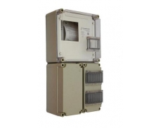 Box pro jednofázový elektroměr, příprava + 4 modulové okénko (300x300x170 mm) + 12 modulový box, 2x TS35 (150x300x170 mm) + box (150x300x170 mm)