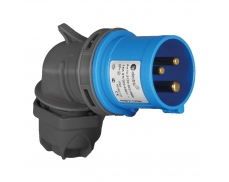 3x16A / IP 44 - Vidlice, úhlová, Quick Connect